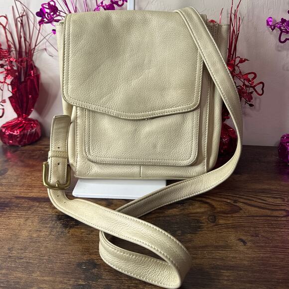 Vintage FOSSIL Beige Crossbody - Picture 9 of 9